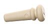 Alice A023IVY/3PVC Крепление ремня на гитару цвета слоновой кости с черной точкой.-2