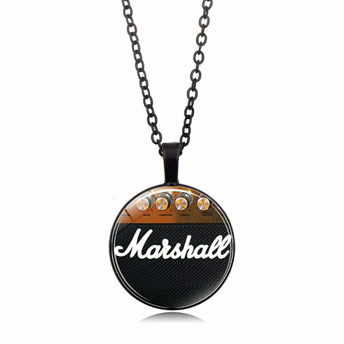 Кулон с цепочкой Комбик Marshall. Цвет черный.