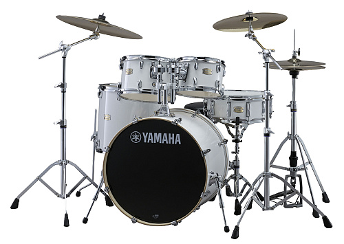 Yamaha SBP2F5 Stage Custom Birch Pure White Барабанная установка.