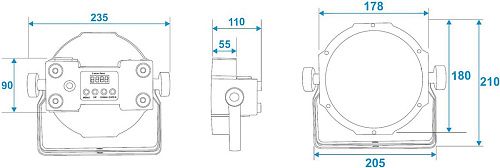 Involight SLIMPAR784 Светодиодный прожектор, 7х8 Вт RGBW мультичип, DMX-512.