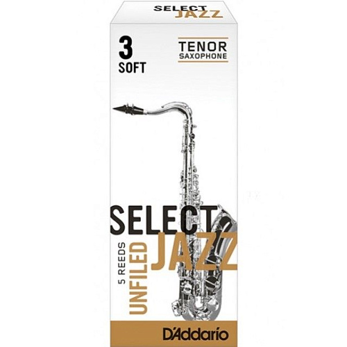 Rico RRS05TSX3S Select Jazz Трость для саксофона тенор, размер 3.0, мягкие (Soft).