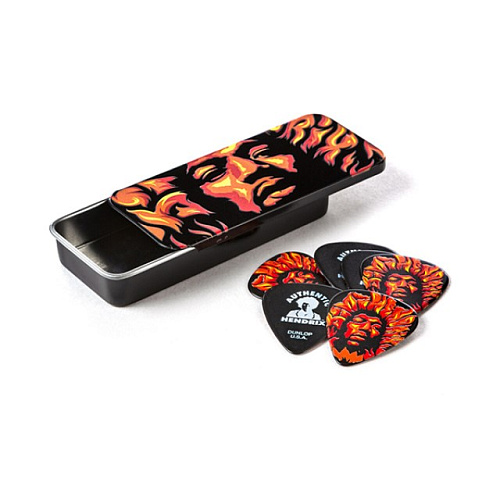 Dunlop JH-PT14H Hendrix Voodoo Fire Набор медиаторов в коробочке.
