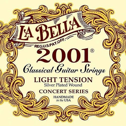 La Bella 2001L Light Tension Комплект струн для классической гитары.